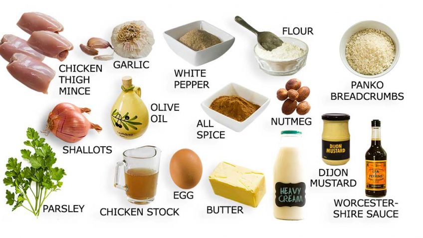 Ingredients for Swedish Chicken Meatballs